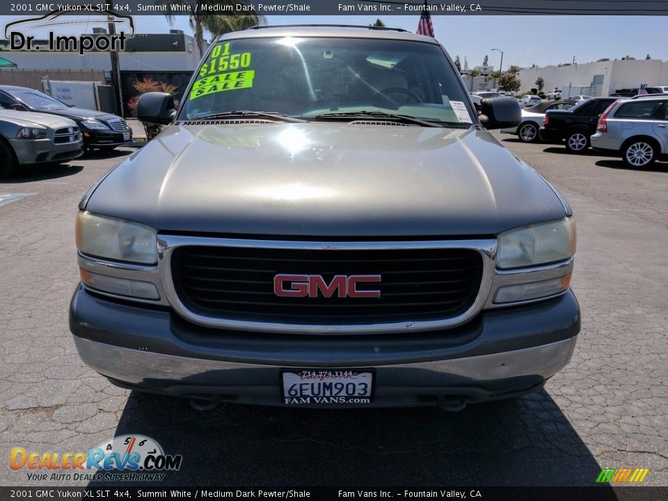 2001 GMC Yukon XL SLT 4x4 Summit White / Medium Dark Pewter/Shale Photo #3