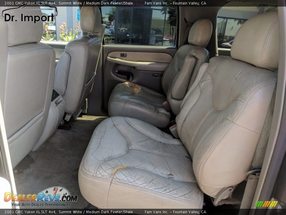 2001 GMC Yukon XL SLT 4x4 Summit White / Medium Dark Pewter/Shale Photo #8