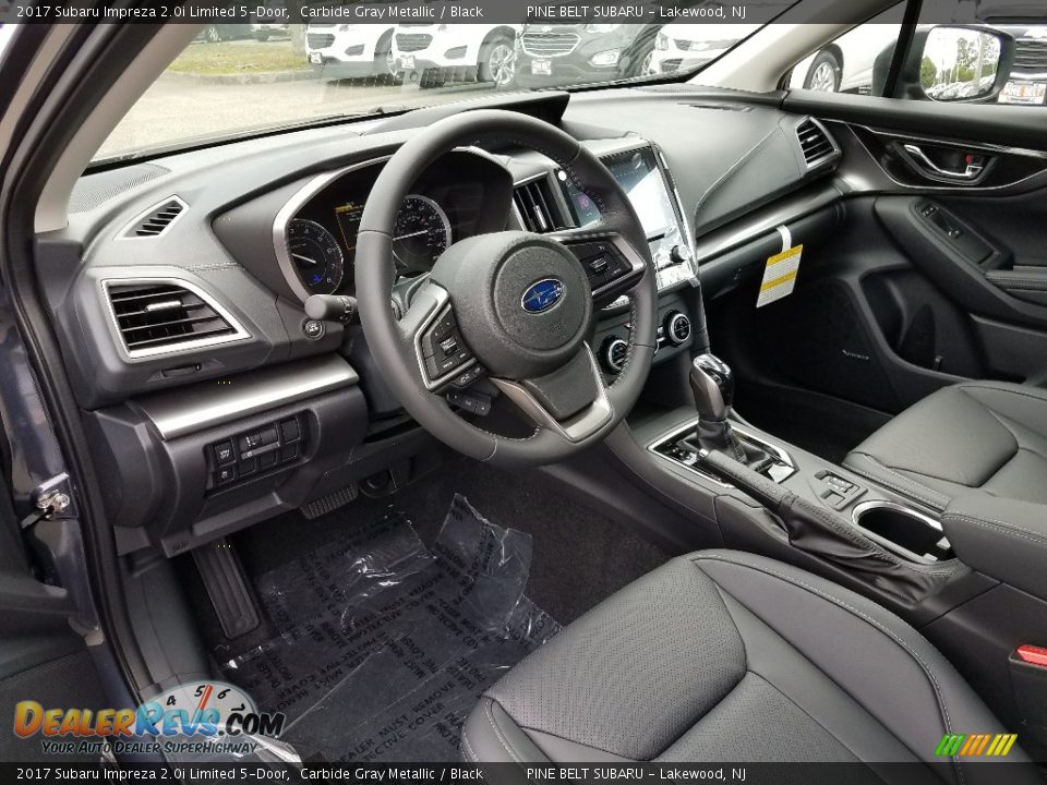 Black Interior - 2017 Subaru Impreza 2.0i Limited 5-Door Photo #5