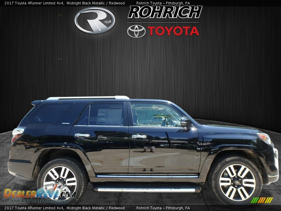 2017 Toyota 4Runner Limited 4x4 Midnight Black Metallic / Redwood Photo #2