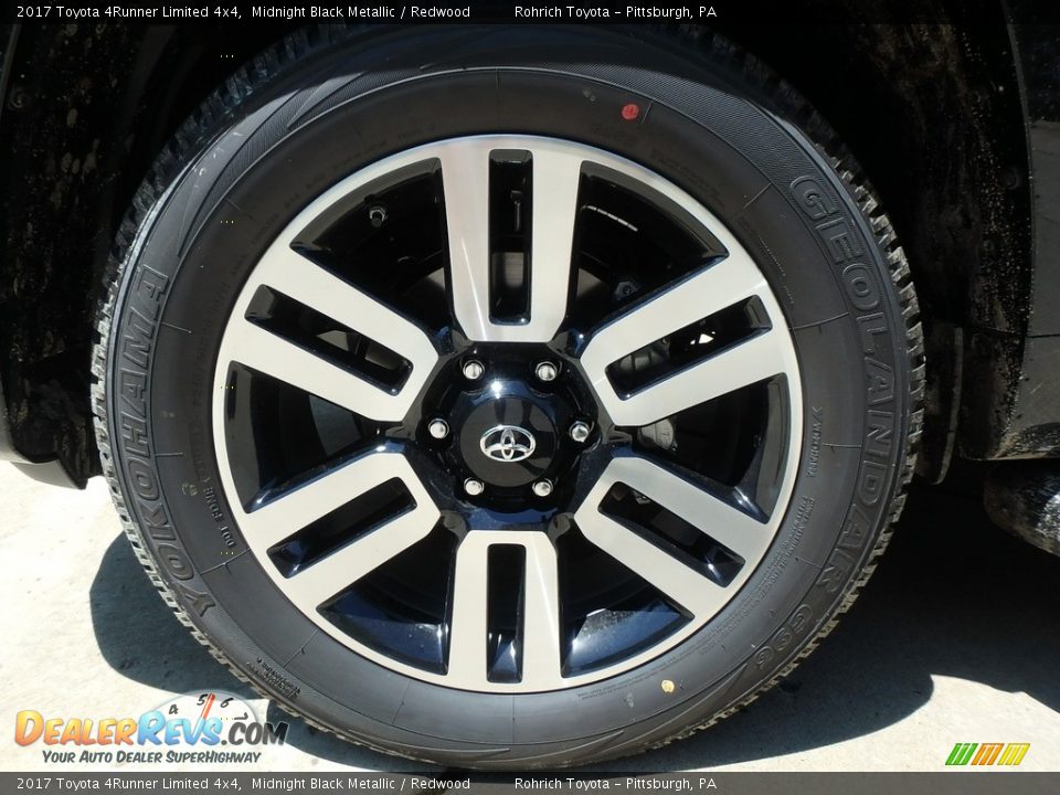 2017 Toyota 4Runner Limited 4x4 Midnight Black Metallic / Redwood Photo #5