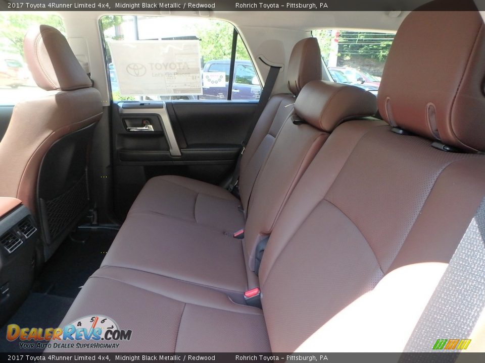 2017 Toyota 4Runner Limited 4x4 Midnight Black Metallic / Redwood Photo #7