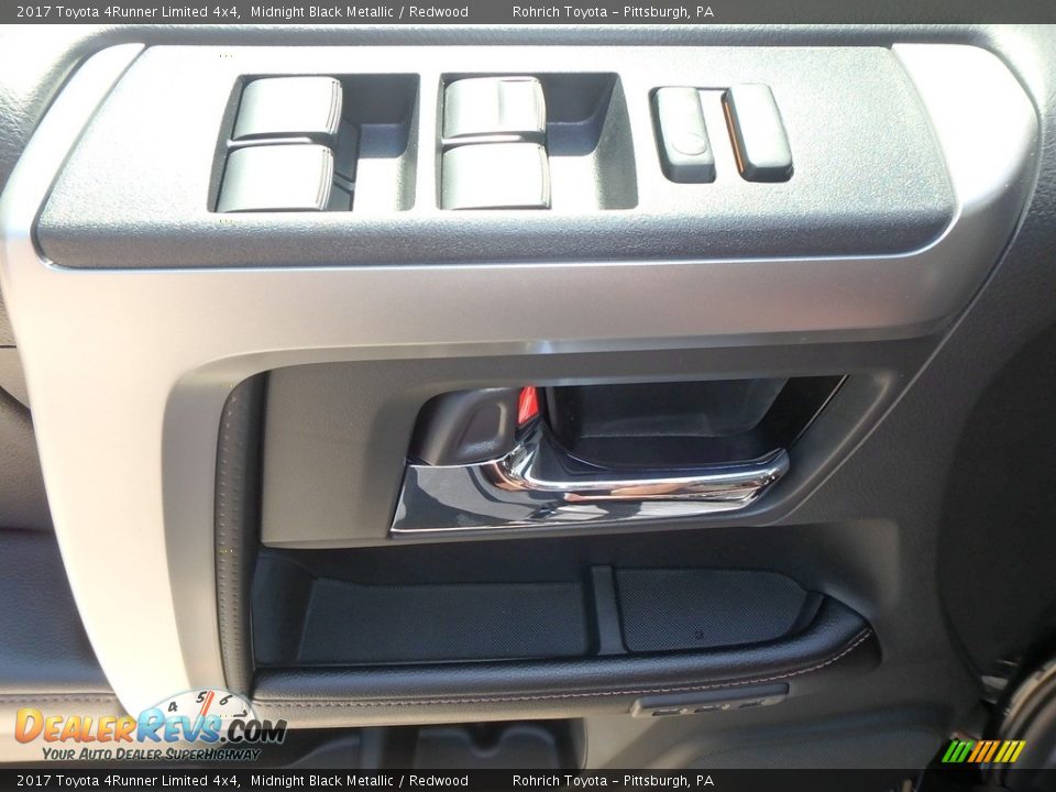 2017 Toyota 4Runner Limited 4x4 Midnight Black Metallic / Redwood Photo #9
