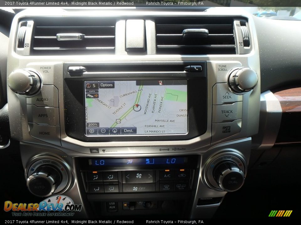 2017 Toyota 4Runner Limited 4x4 Midnight Black Metallic / Redwood Photo #12