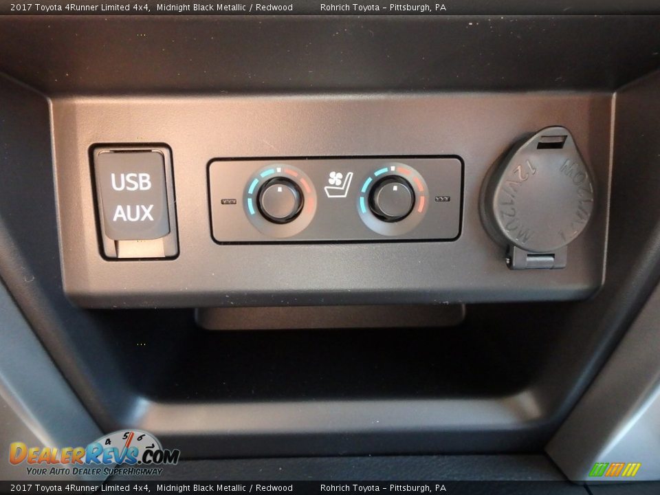 2017 Toyota 4Runner Limited 4x4 Midnight Black Metallic / Redwood Photo #14