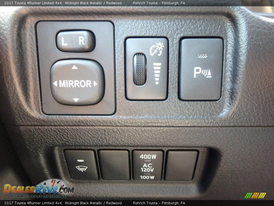 2017 Toyota 4Runner Limited 4x4 Midnight Black Metallic / Redwood Photo #15