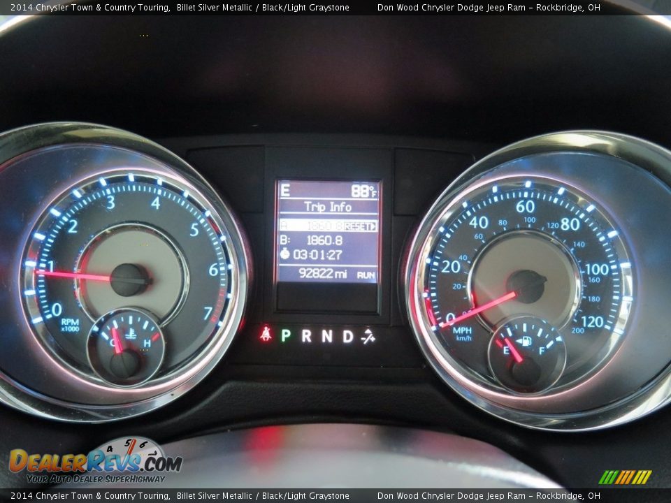 2014 Chrysler Town & Country Touring Billet Silver Metallic / Black/Light Graystone Photo #14
