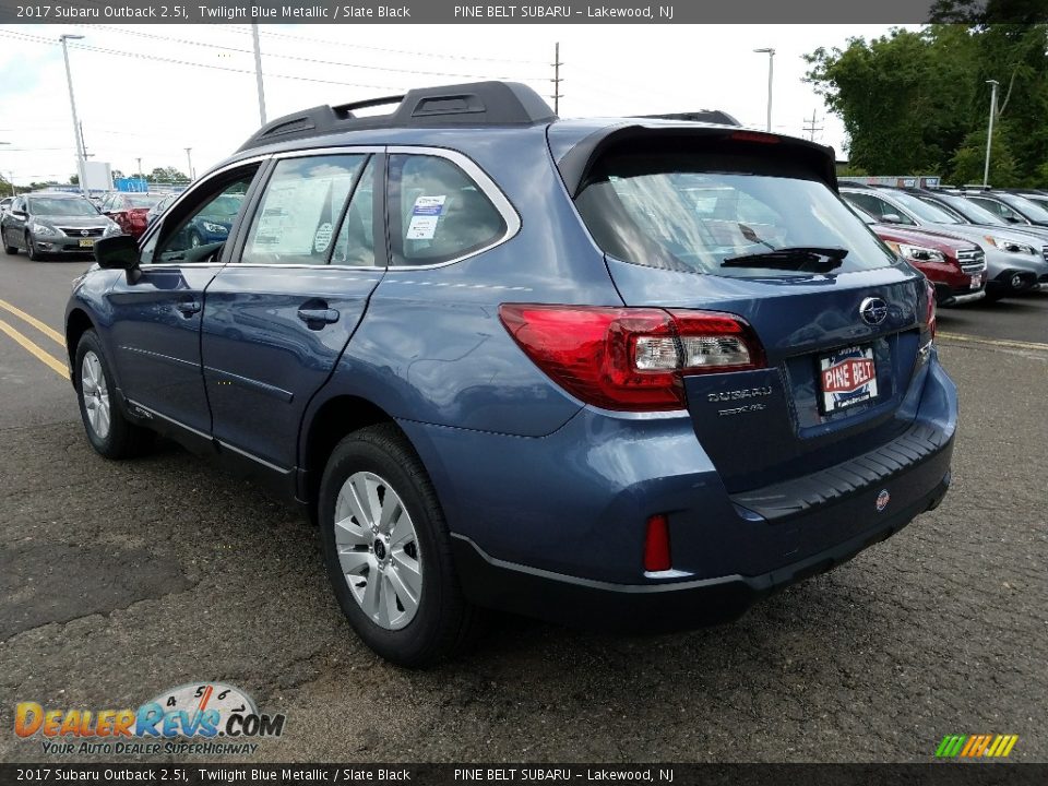 2017 Subaru Outback 2.5i Twilight Blue Metallic / Slate Black Photo #4