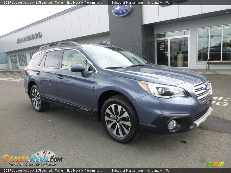 2017 Subaru Outback 2.5i Limited Twilight Blue Metallic / Warm Ivory Photo #1