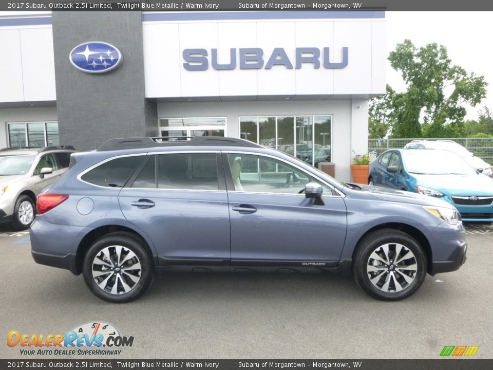 2017 Subaru Outback 2.5i Limited Twilight Blue Metallic / Warm Ivory Photo #3