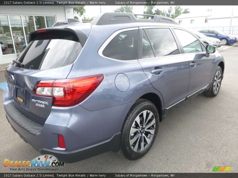 2017 Subaru Outback 2.5i Limited Twilight Blue Metallic / Warm Ivory Photo #4