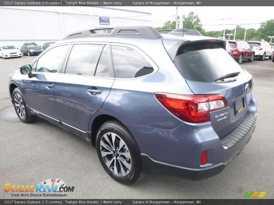 2017 Subaru Outback 2.5i Limited Twilight Blue Metallic / Warm Ivory Photo #6