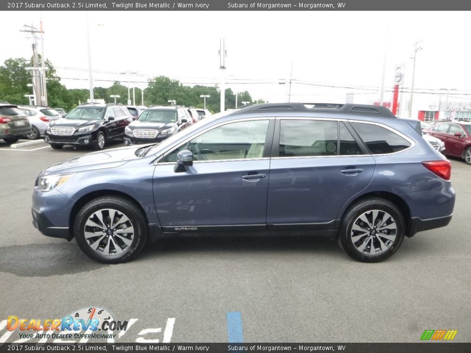2017 Subaru Outback 2.5i Limited Twilight Blue Metallic / Warm Ivory Photo #7