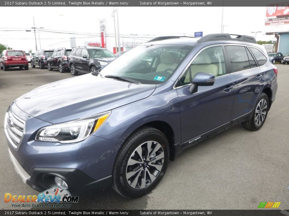 2017 Subaru Outback 2.5i Limited Twilight Blue Metallic / Warm Ivory Photo #8