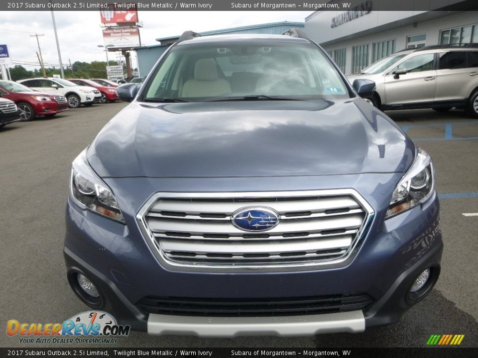 2017 Subaru Outback 2.5i Limited Twilight Blue Metallic / Warm Ivory Photo #9