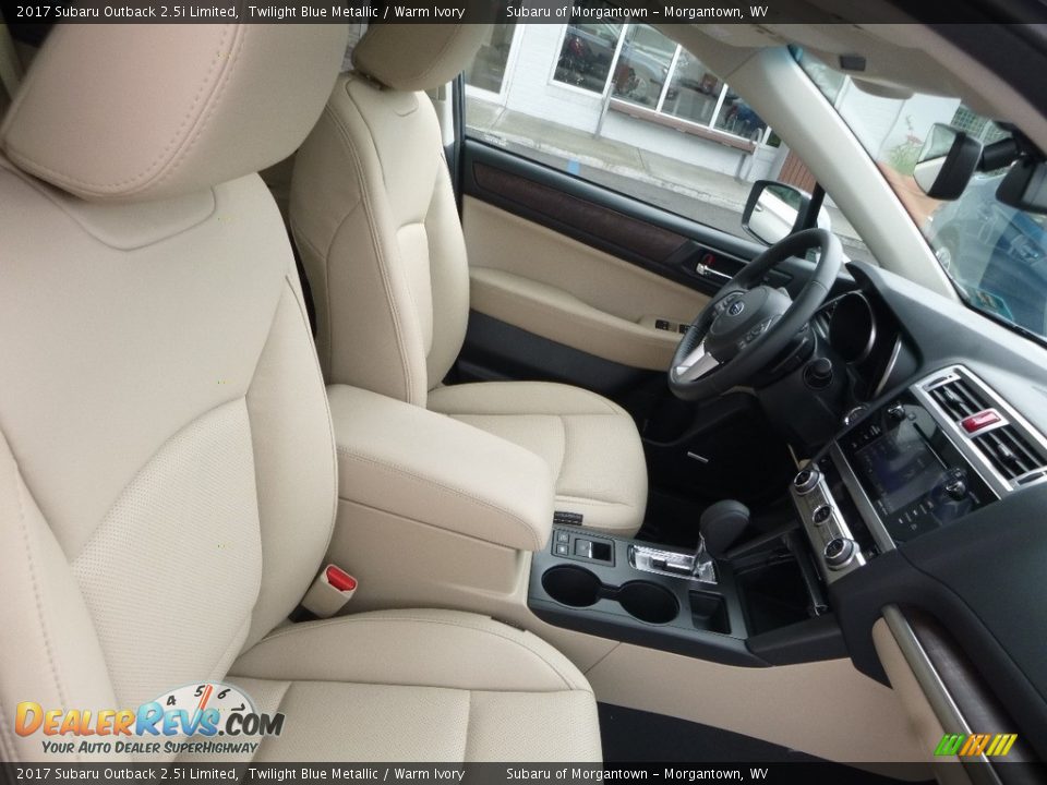 2017 Subaru Outback 2.5i Limited Twilight Blue Metallic / Warm Ivory Photo #10