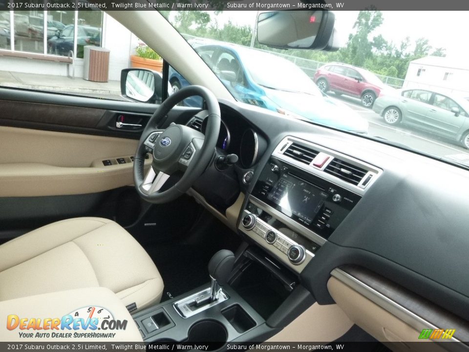 2017 Subaru Outback 2.5i Limited Twilight Blue Metallic / Warm Ivory Photo #11