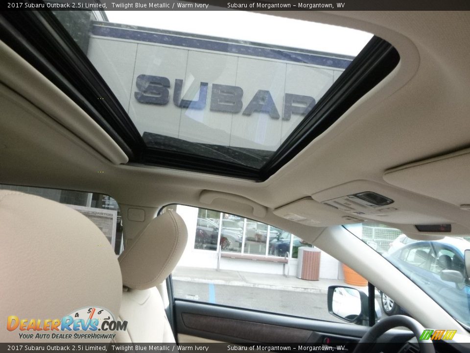 2017 Subaru Outback 2.5i Limited Twilight Blue Metallic / Warm Ivory Photo #12