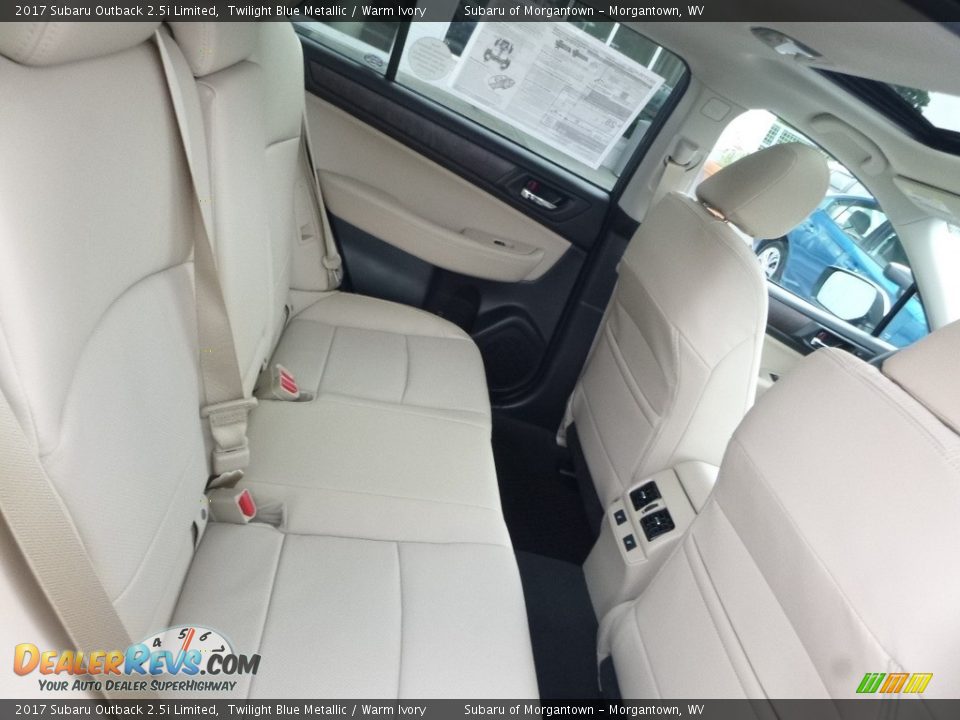 2017 Subaru Outback 2.5i Limited Twilight Blue Metallic / Warm Ivory Photo #13