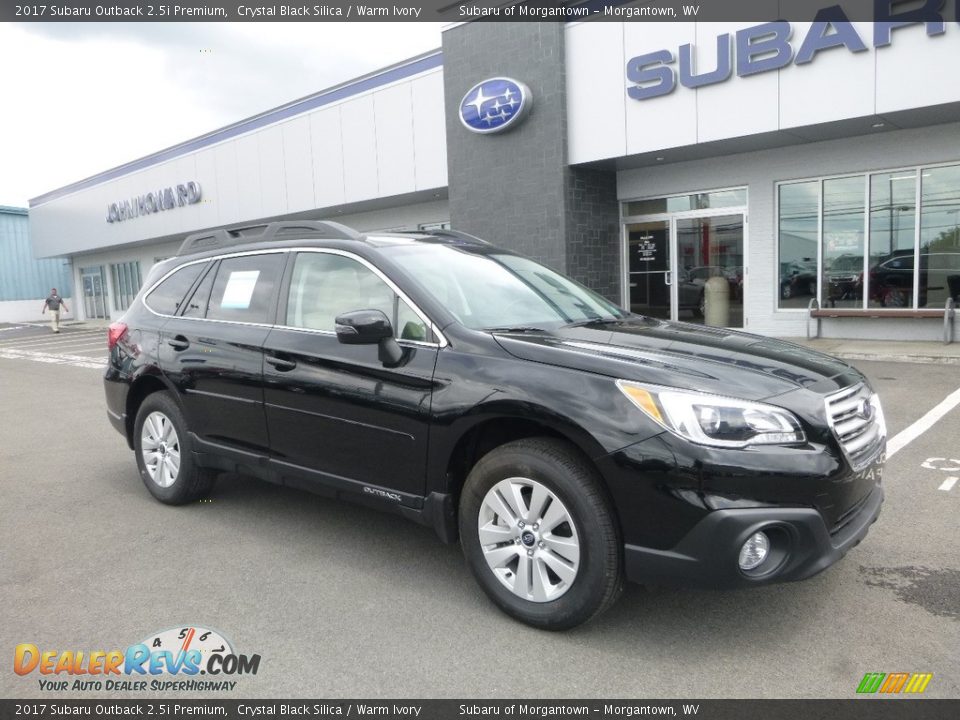 2017 Subaru Outback 2.5i Premium Crystal Black Silica / Warm Ivory Photo #1