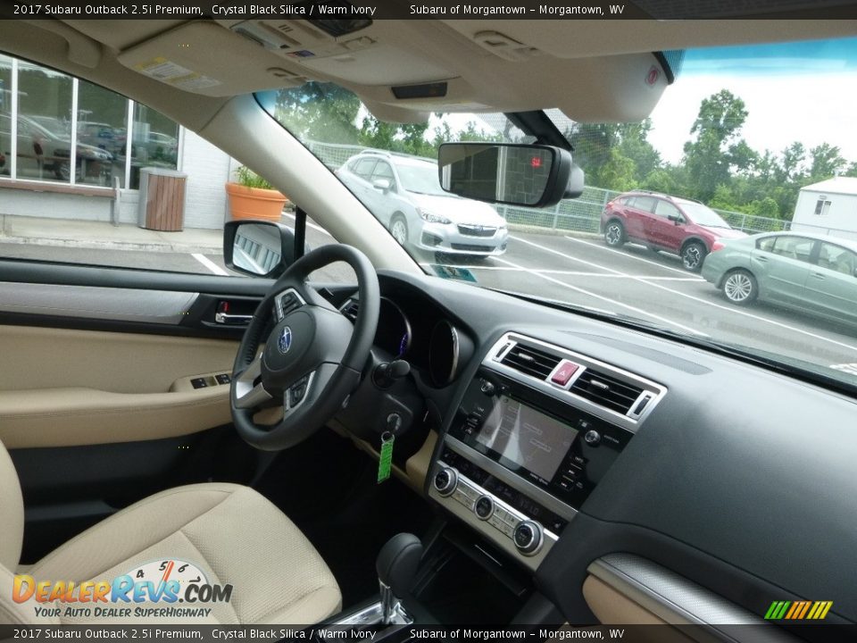 2017 Subaru Outback 2.5i Premium Crystal Black Silica / Warm Ivory Photo #5