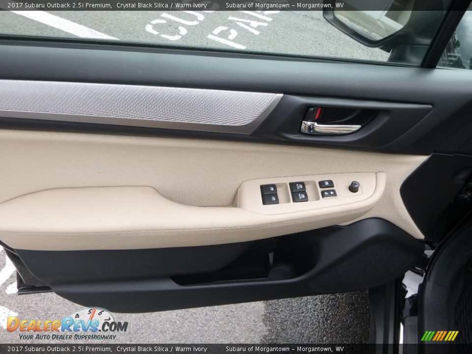 2017 Subaru Outback 2.5i Premium Crystal Black Silica / Warm Ivory Photo #14