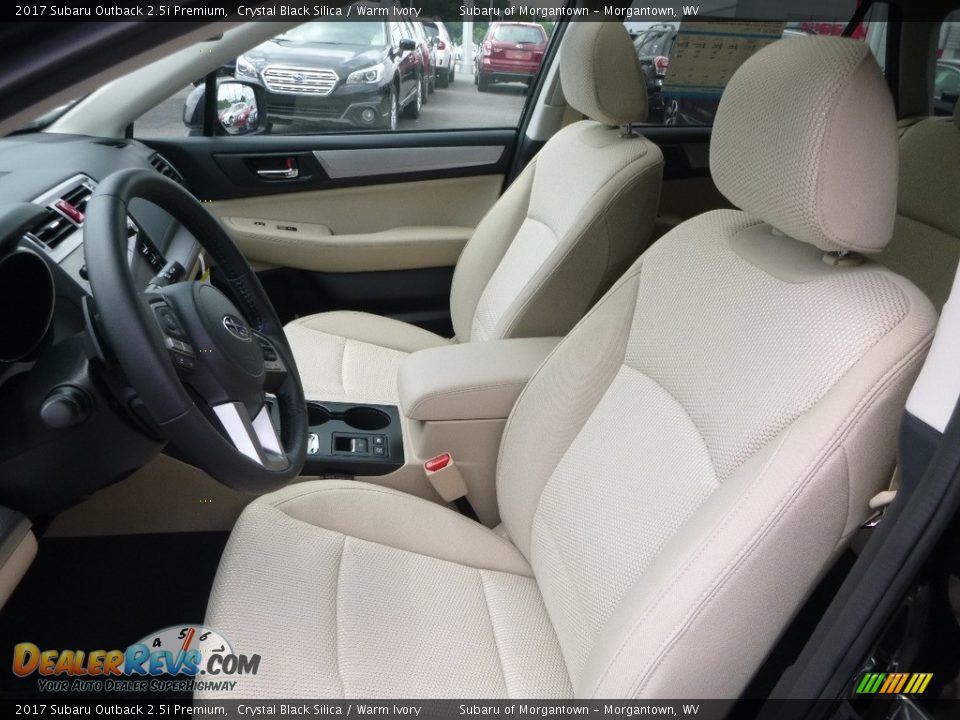 2017 Subaru Outback 2.5i Premium Crystal Black Silica / Warm Ivory Photo #15