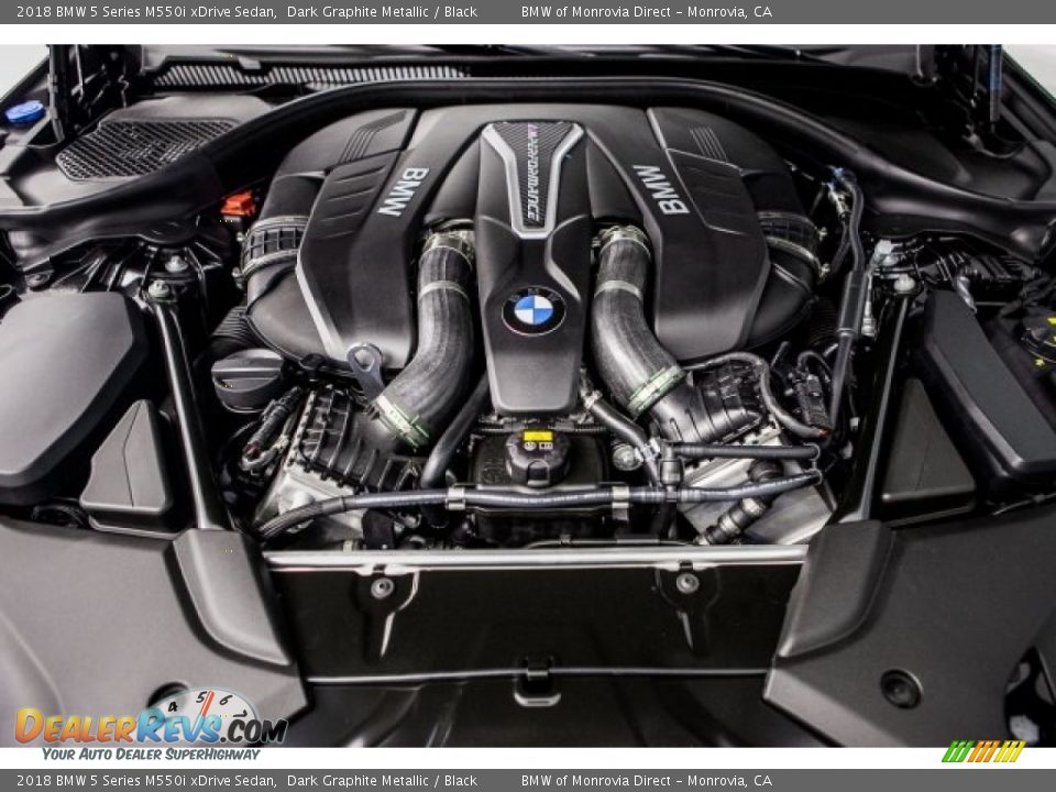 2018 BMW 5 Series M550i xDrive Sedan Dark Graphite Metallic / Black Photo #8
