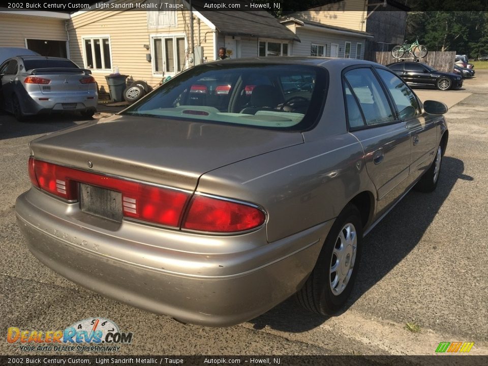 2002 Buick Century Custom Light Sandrift Metallic / Taupe Photo #5