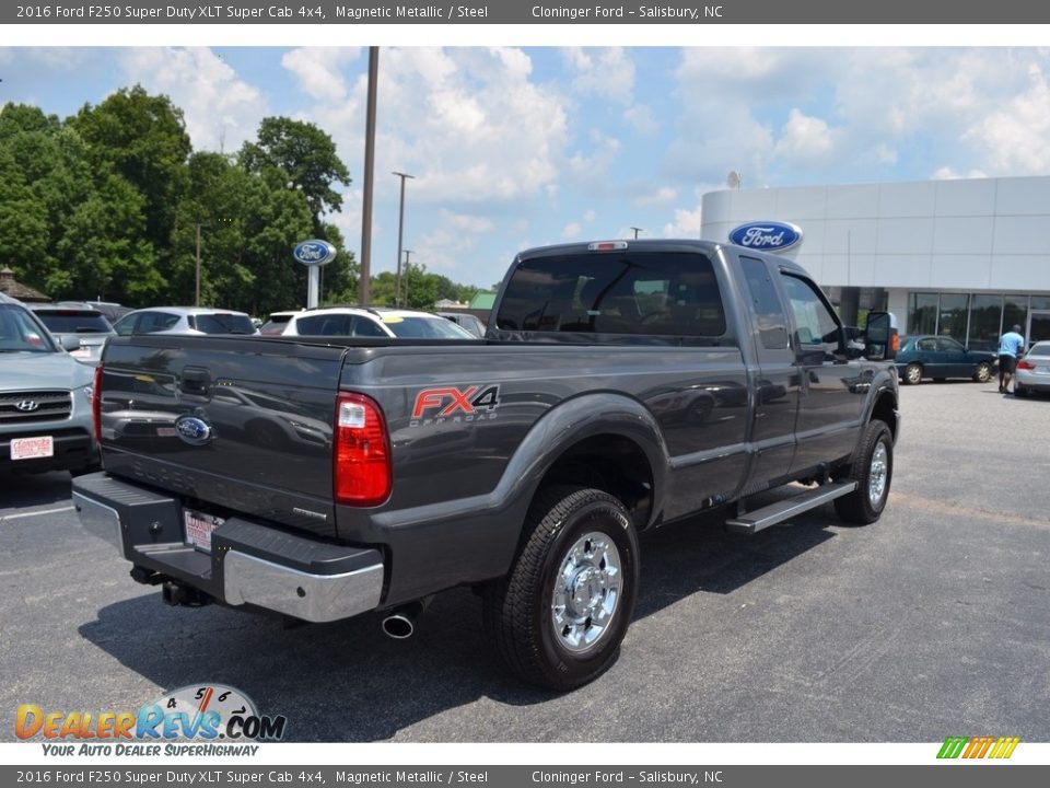 2016 Ford F250 Super Duty XLT Super Cab 4x4 Magnetic Metallic / Steel Photo #3