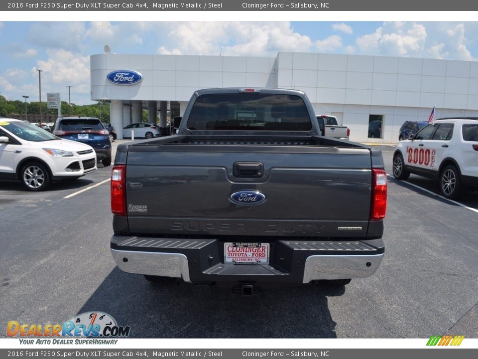 2016 Ford F250 Super Duty XLT Super Cab 4x4 Magnetic Metallic / Steel Photo #4