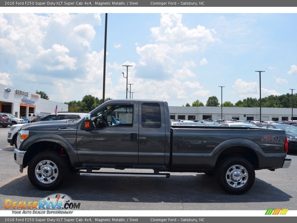 2016 Ford F250 Super Duty XLT Super Cab 4x4 Magnetic Metallic / Steel Photo #5