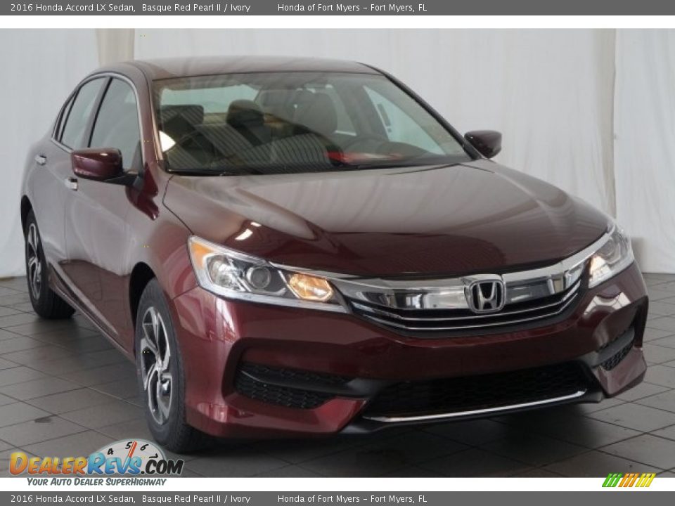 2016 Honda Accord LX Sedan Basque Red Pearl II / Ivory Photo #2