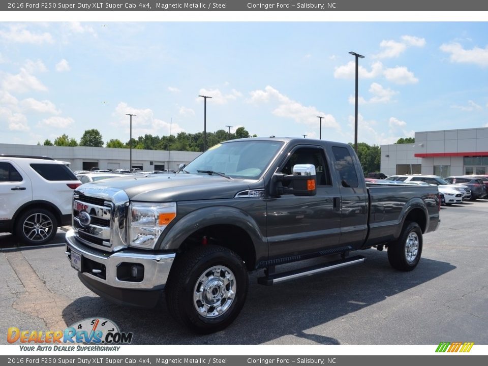 2016 Ford F250 Super Duty XLT Super Cab 4x4 Magnetic Metallic / Steel Photo #6