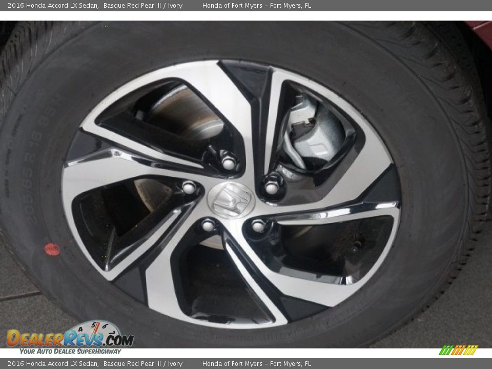 2016 Honda Accord LX Sedan Basque Red Pearl II / Ivory Photo #4
