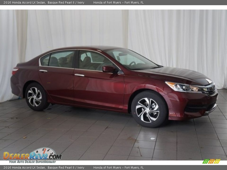 2016 Honda Accord LX Sedan Basque Red Pearl II / Ivory Photo #5