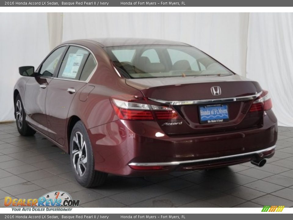 2016 Honda Accord LX Sedan Basque Red Pearl II / Ivory Photo #6