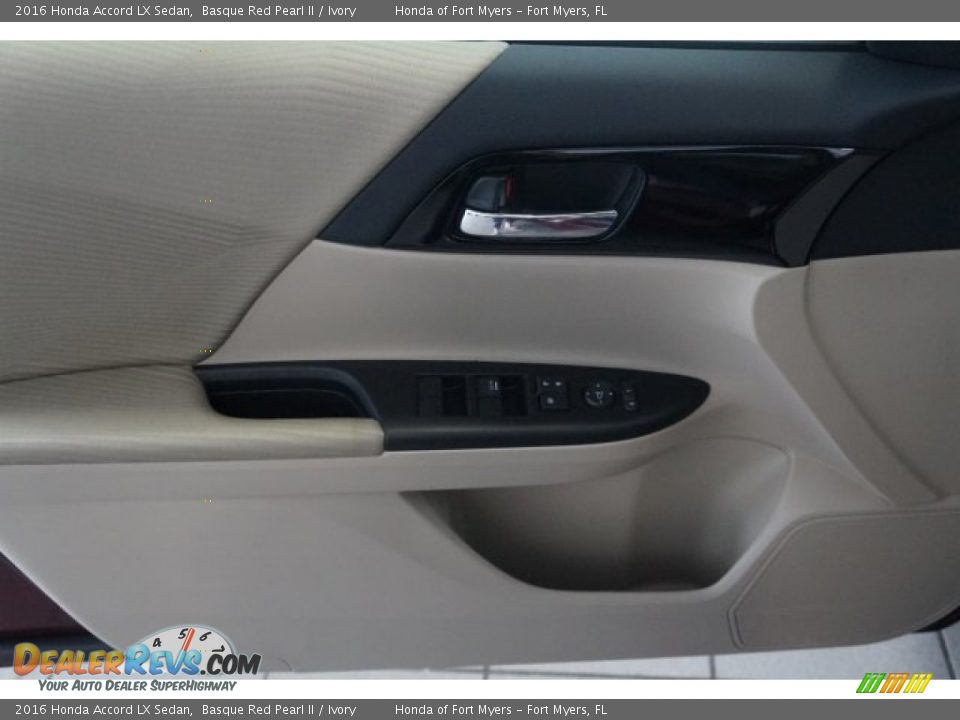 2016 Honda Accord LX Sedan Basque Red Pearl II / Ivory Photo #9