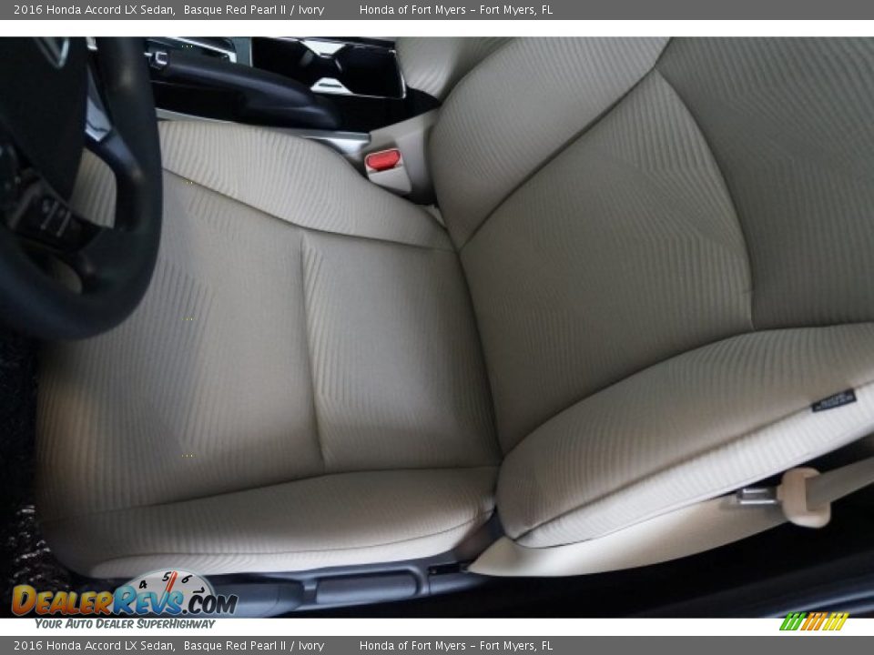 2016 Honda Accord LX Sedan Basque Red Pearl II / Ivory Photo #10