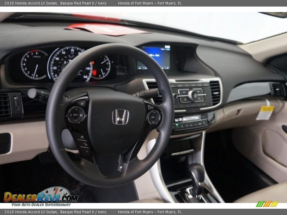 2016 Honda Accord LX Sedan Basque Red Pearl II / Ivory Photo #11