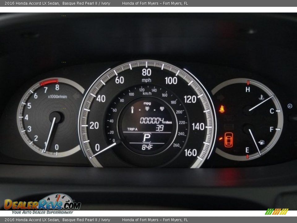 2016 Honda Accord LX Sedan Basque Red Pearl II / Ivory Photo #15