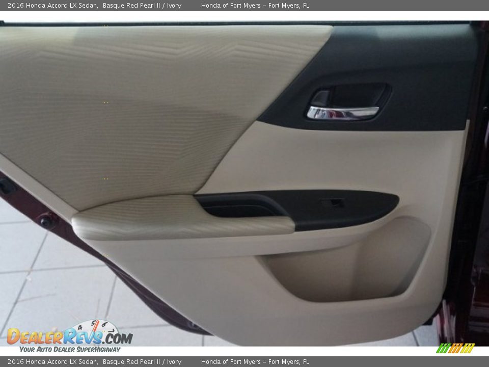 2016 Honda Accord LX Sedan Basque Red Pearl II / Ivory Photo #16