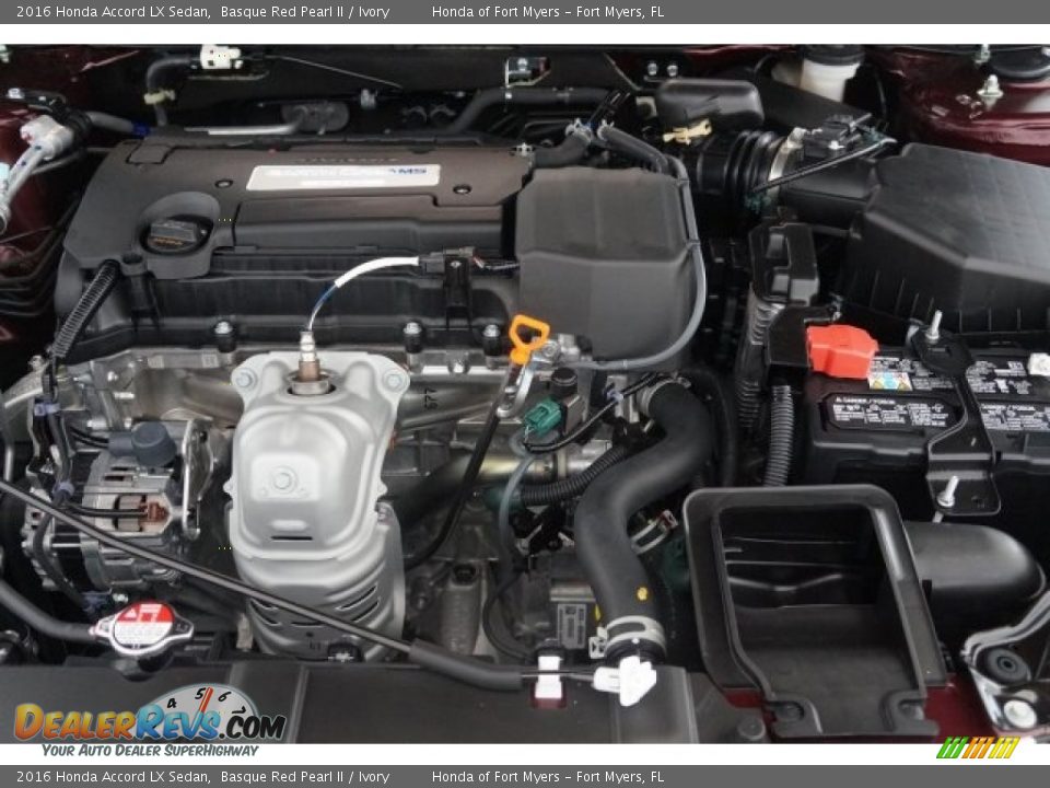 2016 Honda Accord LX Sedan Basque Red Pearl II / Ivory Photo #23