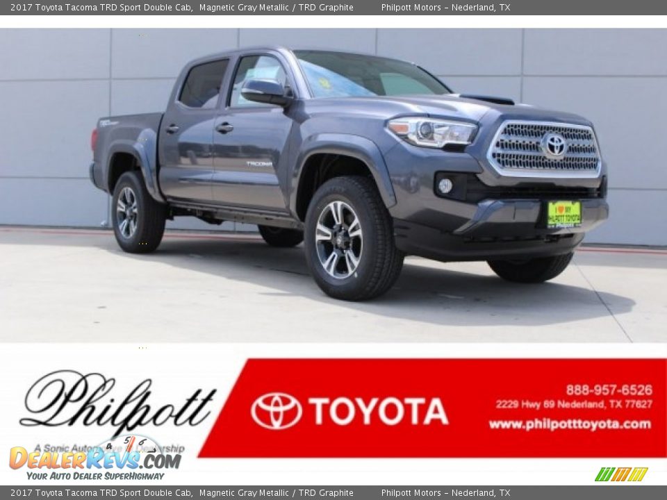 2017 Toyota Tacoma TRD Sport Double Cab Magnetic Gray Metallic / TRD Graphite Photo #1