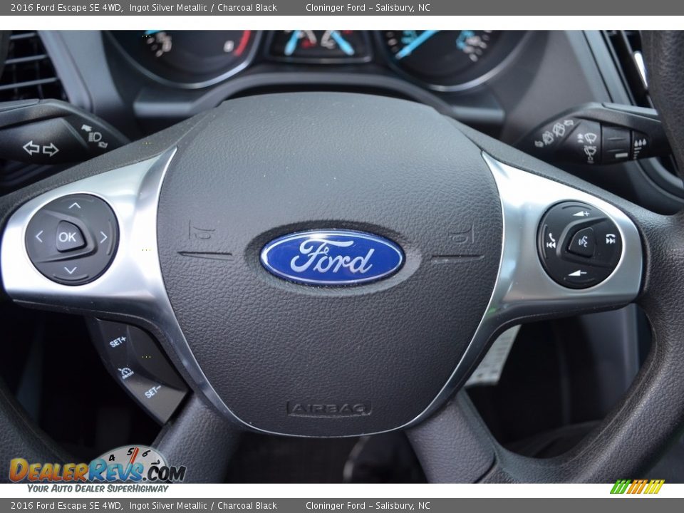 2016 Ford Escape SE 4WD Ingot Silver Metallic / Charcoal Black Photo #22