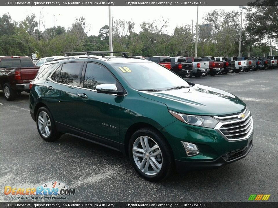 2018 Chevrolet Equinox Premier Ivy Metallic / Medium Ash Gray Photo #7