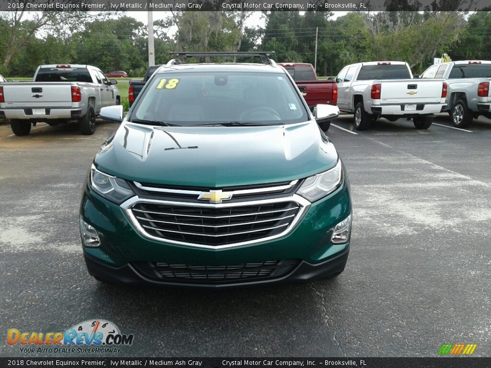 2018 Chevrolet Equinox Premier Ivy Metallic / Medium Ash Gray Photo #8