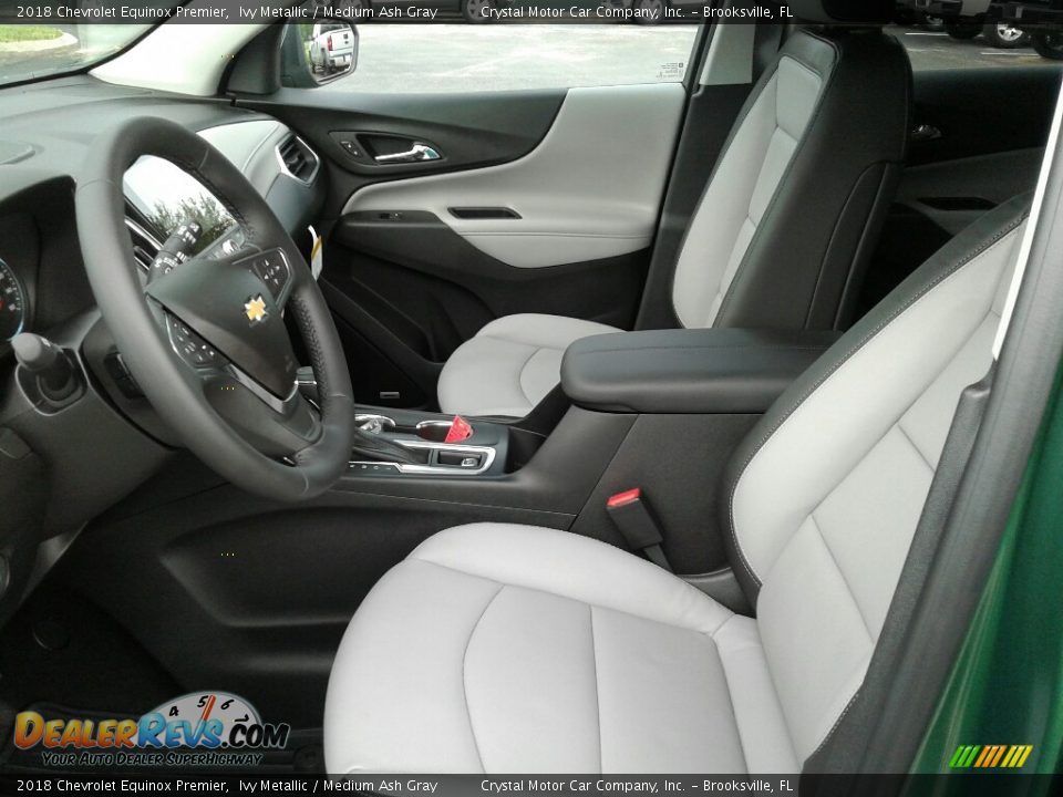 Front Seat of 2018 Chevrolet Equinox Premier Photo #10