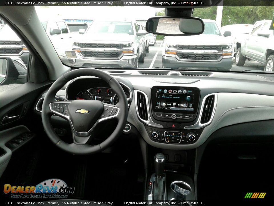 2018 Chevrolet Equinox Premier Ivy Metallic / Medium Ash Gray Photo #13
