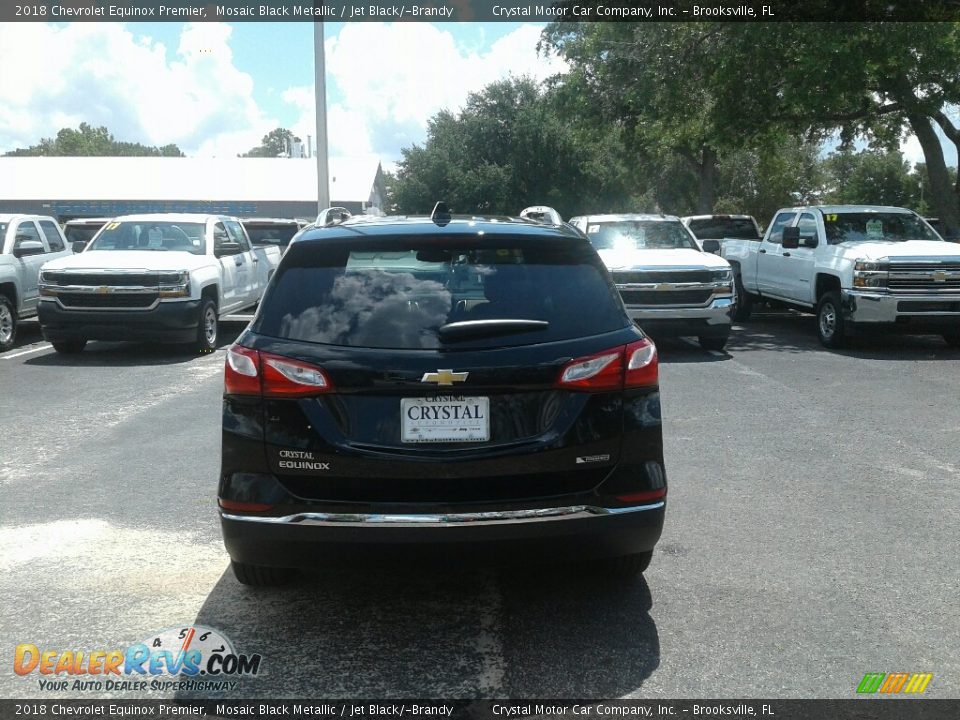 2018 Chevrolet Equinox Premier Mosaic Black Metallic / Jet Black/­Brandy Photo #4